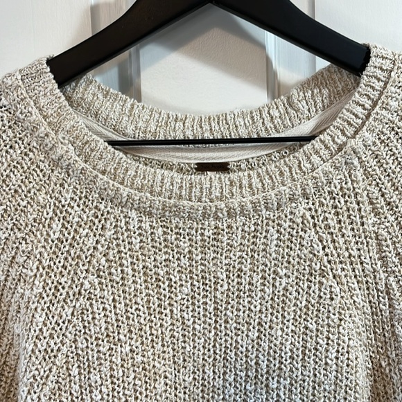 Free People Oatmeal Chunky Knit Sweater - Size Small - Picture 3 of 9